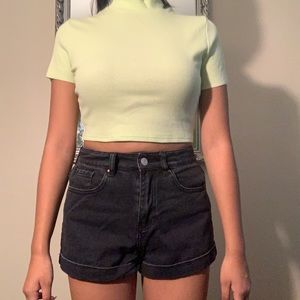 PACSUN mom black shorts
